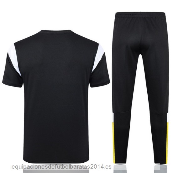 Nuevo Entrenamiento Conjunto Completo Borussia Dortmund 23/24 Negro Amarillo Blanco Baratas